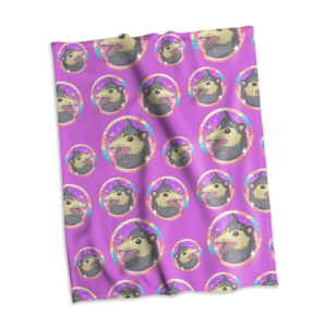 Awesome Possum Minky Blanket